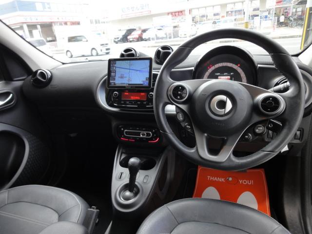 スマートフォーフォー プライム 禁煙車 本革シート シートヒーター ガラスルーフ 社外ナビTVバックカメラ ETC(7枚目)