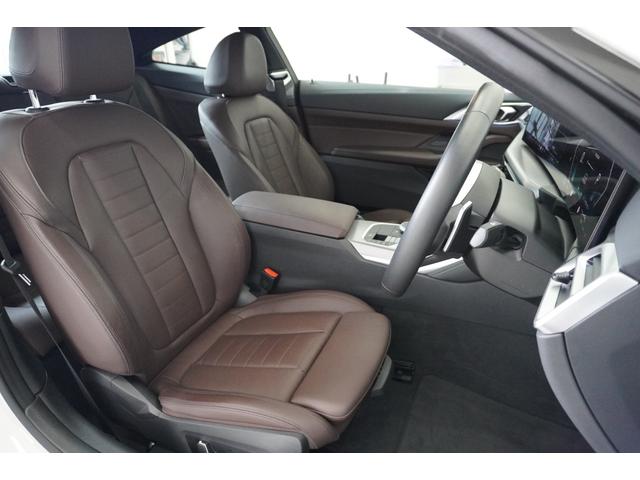 ４シリーズ ４２０ｉクーペ　Ｍスポーツ　弊社デモ車　　コンフォートＰ　アクティブベンチレーションシート　モカレザー　ヘッドアップディスプレイ　パーキングアシストプラス　ＨｉＦｉスピーカー　ハイビームアシスタント　ハンズオフアシスト認定中古車（6枚目）