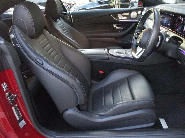 Ｅクラス Ｅ３００　クーペ　スポーツ　エクスクルーシブパッケージ　パノラミックスライディングルーフ　ヘッドアップディスプレイ　ｍｅコネクト　ナッパレザーシート　パワーシート　シートヒーター　シートベンチレーター　３６０度カメラ（11枚目）