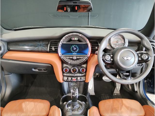 ＭＩＮＩ クーパーＳ　コンバーチブル　保証２年付・茶革・１オ－ナー・カメラＰＫＧ・ペッパーＰＫＧ・Ｙｏｕｒｓ幌・シートヒーター・追従クルーズコントロール・１８ＡＷ・バックカメラ・前後ＰＤＣ・衝突軽減・パーキングアシスト・ＥＴＣ・禁煙車（22枚目）