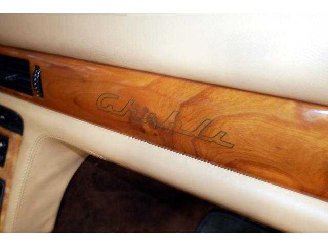 ギブリ 　２．８　マセラティ　ギブリ２最終モデル　ワンオーナー　整備記録１２回有　タイミングベルト　ステアリングラックブーツ左右　タイロッドエンドインナー左右　サスペンション前後左右　交換済み　コーンズ（47枚目）