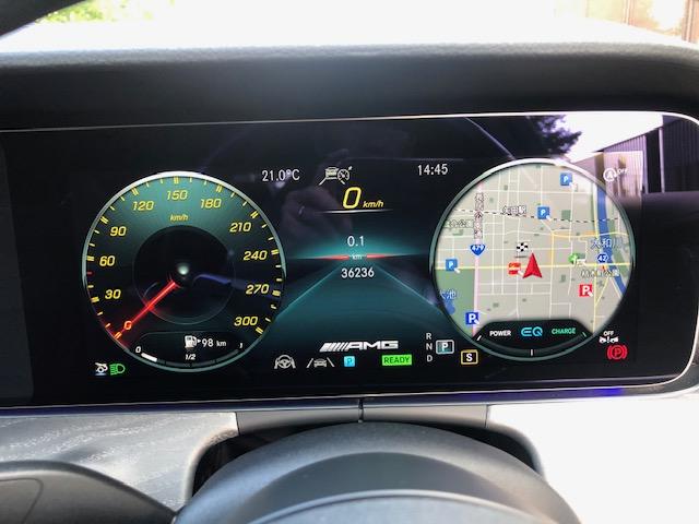GT 4ドアクーペ 43 4マチック+ ライドコントロール+パッケージ 黒革ベンチレーションシート ナビ TV 全方位モニター パノラマガラスルーフ ヘッドアップディスプレイ パドルシフト AMG20インチアルミ ブルメスターサウンド(35枚目)