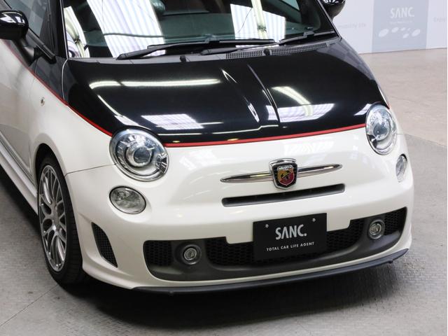 アバルト５９５ ツーリズモ　禁煙　茶革シート　ケンウッド製彩速ナビ　フルセグＴＶ　ＵＳＢ入力端子　Ｂｌｕｅｔｏｏｔｈ　ＤＶＤ再生　フルセグＴＶ　バックカメラ　リアコーナーセンサー　１７インチアルミホイール　バイキセノン（65枚目）