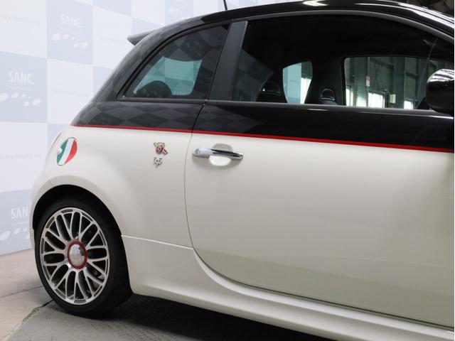 アバルト５９５ ツーリズモ　禁煙　茶革シート　ケンウッド製彩速ナビ　フルセグＴＶ　ＵＳＢ入力端子　Ｂｌｕｅｔｏｏｔｈ　ＤＶＤ再生　フルセグＴＶ　バックカメラ　リアコーナーセンサー　１７インチアルミホイール　バイキセノン（66枚目）