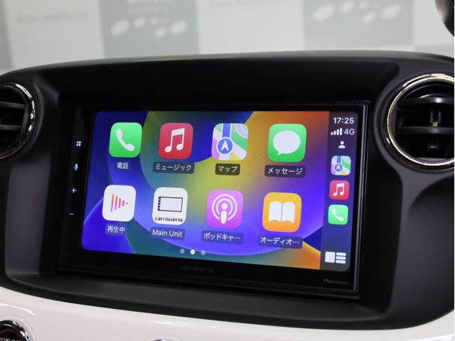 アバルト595C ツーリズモ 禁煙車 赤革シート カロッツェリア製ディスプレイオーディオ カープレイ対応 カンパニョーロモチーフTRUCCO製16インチホイール&ミシュラン製サマータイヤ付属 ドリルドローター バックカメラ ETC(3枚目)