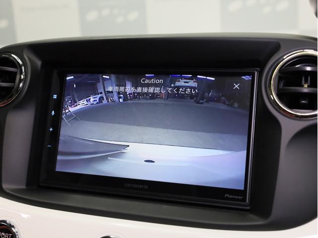 アバルト595C ツーリズモ 禁煙車 赤革シート カロッツェリア製ディスプレイオーディオ カープレイ対応 カンパニョーロモチーフTRUCCO製16インチホイール&ミシュラン製サマータイヤ付属 ドリルドローター バックカメラ ETC(4枚目)