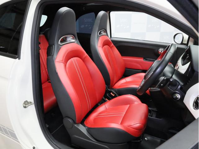 アバルト595C ツーリズモ 禁煙車 赤革シート カロッツェリア製ディスプレイオーディオ カープレイ対応 カンパニョーロモチーフTRUCCO製16インチホイール&ミシュラン製サマータイヤ付属 ドリルドローター バックカメラ ETC(7枚目)