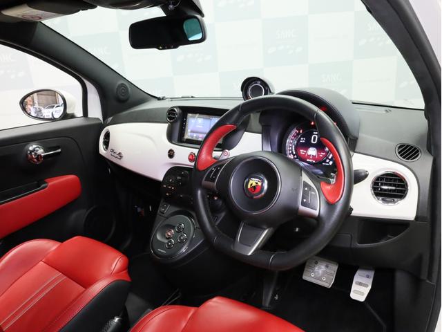 アバルト595C ツーリズモ 禁煙車 赤革シート カロッツェリア製ディスプレイオーディオ カープレイ対応 カンパニョーロモチーフTRUCCO製16インチホイール&ミシュラン製サマータイヤ付属 ドリルドローター バックカメラ ETC(13枚目)