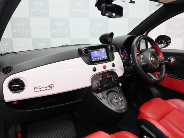 アバルト595C ツーリズモ 禁煙車 赤革シート カロッツェリア製ディスプレイオーディオ カープレイ対応 カンパニョーロモチーフTRUCCO製16インチホイール&ミシュラン製サマータイヤ付属 ドリルドローター バックカメラ ETC(55枚目)
