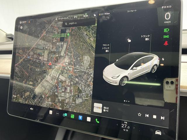 モデル３ ロングレンジ　ＡＷＤ　新車保証継承　レザーシート　バック　サイド　フロントカメラ　シートヒーター　ステアリングヒーター　パノラマガラスルーフ　ＬＥＤヘッドライト　パワーシート　Ｂｌｕｅｔｏｏｔｈ接続　オートパイロット（26枚目）