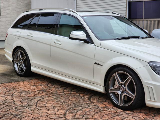 Cクラスステーションワゴン C63 AMG ステーションワゴン androidディスプレイ 純正ディスプレイ有 正規ディーラー車 記録簿H20、21、22、25、27、28、29、30、R1、2、3、4、5、6 サンルーフ パワーテール 本革 シートヒーター(6枚目)
