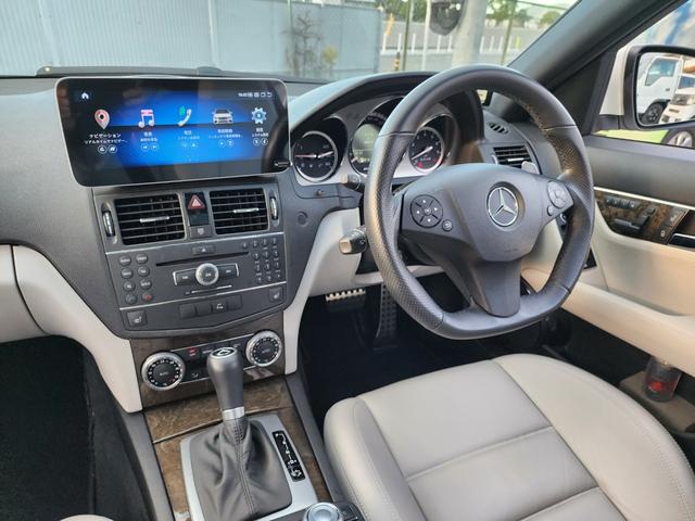 Cクラスステーションワゴン C63 AMG ステーションワゴン androidディスプレイ 純正ディスプレイ有 正規ディーラー車 記録簿H20、21、22、25、27、28、29、30、R1、2、3、4、5、6 サンルーフ パワーテール 本革 シートヒーター(14枚目)