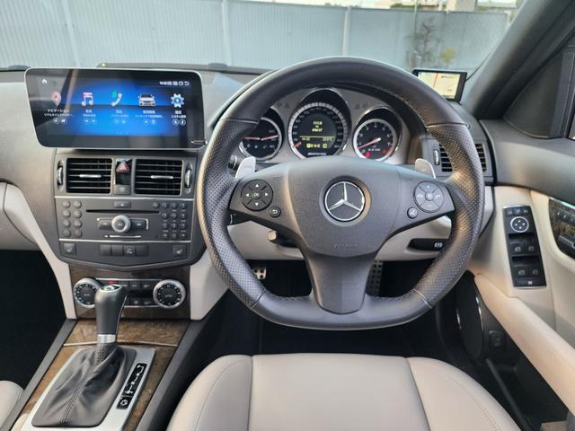 Cクラスステーションワゴン C63 AMG ステーションワゴン androidディスプレイ 純正ディスプレイ有 正規ディーラー車 記録簿H20、21、22、25、27、28、29、30、R1、2、3、4、5、6 サンルーフ パワーテール 本革 シートヒーター(49枚目)