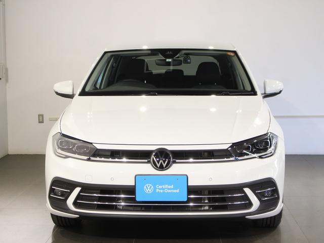 ポロ TSIスタイル IQライト ピュアホワイト レーンキープアシスト アダティブクルーズコントロール ハイオクモデル 純正アルミホイール レンタカーアップ(3枚目)