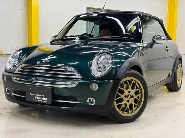 MINI クーパー コンバーチブル 5速マニュアルMT 屋内保管車両 電動オープン BBS16AW シートカバー BTオーディオ ETC リアソナー クロムライン 内外装クリーニング済み オーバーフェンダーコーティング グー鑑定(2枚目)