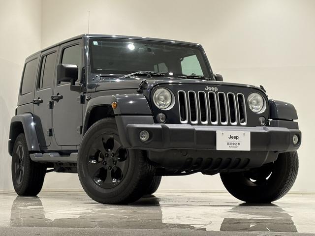 ジープ・ラングラーアンリミテッド サハラ ボディ色:ライノー ナビ 地デジ バックカメラ 純正18インチAWブラック塗装 オートヘッドライト ナンバー移設(48枚目)