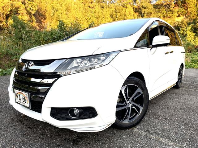 オデッセイ アブソルート・ＥＸ　１年保証　禁煙車　本革シート　シートヒーター　地デジ８インチナビ　Ｂｌｕｅｔｏｏｔｈ　ＨＤＭｌ　ＥＴＣ　両側パワースライドドア　前後方ドラレコ　パドルシフト　ＬＥＤヘッドライト　衝突軽減ブレーキ（4枚目）