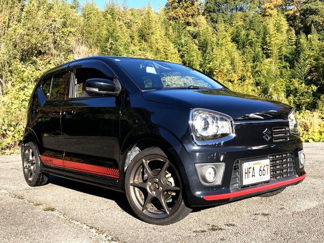 アルトターボＲＳ ベースグレード　ターボ　１年保証　禁煙車　１オーナー車　ＨＫＳマフラー　Ｐ１レーシングアルミ　地デジナビ　Ｂｌｕｅｔｏｏｔｈ　前後方ドライブレコーダー　ＥＴＣ　シートヒーター　衝突軽減ブレーキ　アイドリングストップ（6枚目）