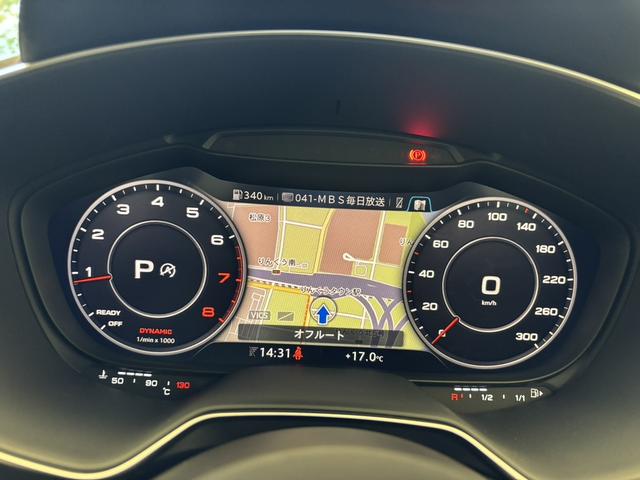 ＴＴクーペ ４０ＴＦＳＩ　スタイルＰＫＧ　コンフォートＰＫＧ　ＯＰ１８ＡＷ　ＬＥＤヘッドライト　　ＴＶチューナー　バックカメラ　パドルシフト　バーチャルコックピット　アドバンストキー　シートヒーター　サイドアシスト　認定中古車（14枚目）