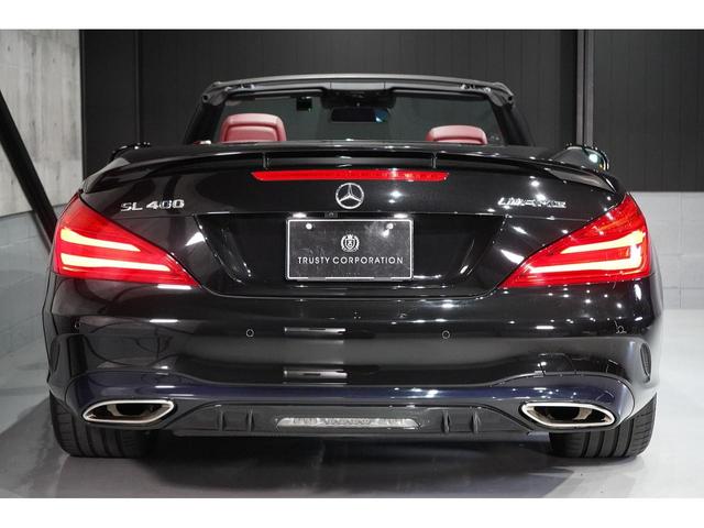 ＳＬ ＳＬ４００　パナメリカーナグリル　赤革シート　電動バリオルーフ　レーダーセーフティＰＫＧ　ＡＭＧ１９インチＡＷ　エアスカーフ　ＡＢＣサスペンション　ベンチレーター　シートヒーター　ガラスルーフ　ＬＥＤヘッドライト（9枚目）