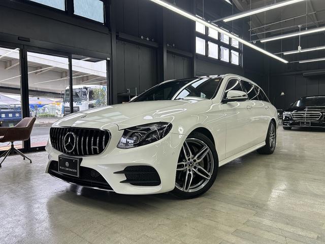 Eクラスステーションワゴン E220d ステーションワゴンローレウスエディション 1オーナー ブラウンレザー パノラマルーフ エクスクルーシブPKG 新品パナメリカーナグリル ブルメスターサウンド エアバランスPKG AMG19インチAW シートヒーター パワートランク(9枚目)