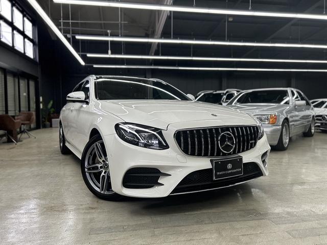 Eクラスステーションワゴン E220d ステーションワゴンローレウスエディション 1オーナー ブラウンレザー パノラマルーフ エクスクルーシブPKG 新品パナメリカーナグリル ブルメスターサウンド エアバランスPKG AMG19インチAW シートヒーター パワートランク(19枚目)