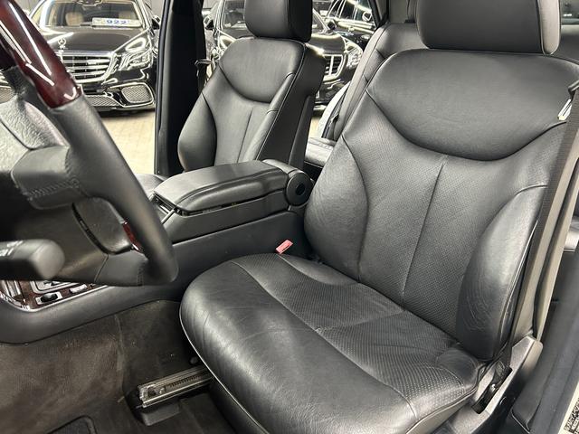 Sクラス S500L ロリンザーエアロ 18インチAW サンルーフ 黒革 スモークテール 社外ステアリング (純正テールレンズ ホイールステアリングあり) アルパインナビ 左ハンドル シートヒーター(23枚目)