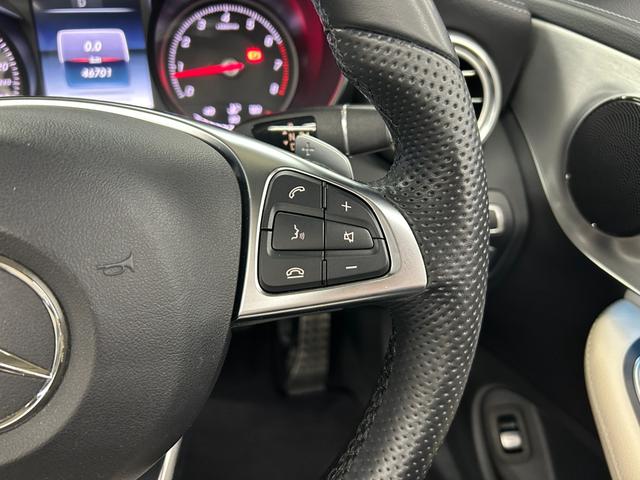 Cクラス C180カブリオレスポーツ ホワイトレザー 青幌 43仕様 S.D.Fマフラー レザーエクスクルーシブPKG レッドキャリパー ディクセル低ダストパッド パナメリカーナグリル トランクスポイラー カーボン調ミラーカバー(28枚目)