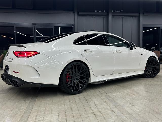 CLSクラス CLS53 4マチック+ ガレージ保管 BCフォージド21インチホイール ZACOEカーボンパーツ定価127万 ECUチューニング ローダウン パナメリカーナ レッドキャリパー シートヒーター ベンチレーター ブラックアウト(18枚目)