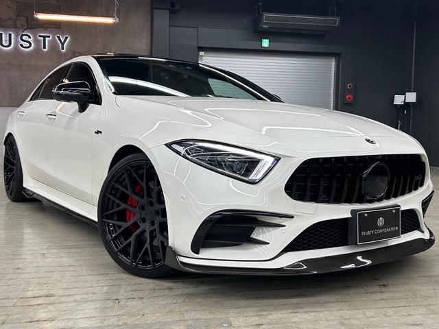 CLSクラス CLS53 4マチック+ ガレージ保管 BCフォージド21インチホイール ZACOEカーボンパーツ定価127万 ECUチューニング ローダウン パナメリカーナ レッドキャリパー シートヒーター ベンチレーター ブラックアウト(21枚目)