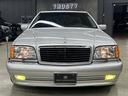 S500L ロリンザーエアロ 18インチAW サンルーフ 黒革 スモークテール 社外ステアリング (純正テールレンズ ホイールステアリングあり) アルパインナビ 左ハンドル シートヒーター(9枚目)