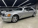 S500L ロリンザーエアロ 18インチAW サンルーフ 黒革 スモークテール 社外ステアリング (純正テールレンズ ホイールステアリングあり) アルパインナビ 左ハンドル シートヒーター(11枚目)