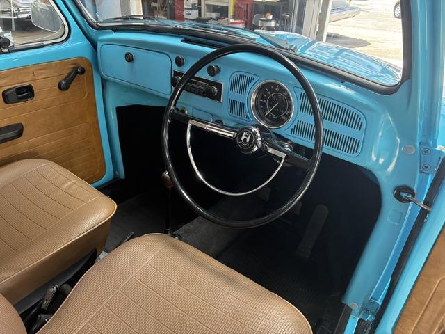 ビートル 12V 右ハンドル・ディーラー車・フロントディスクブレーキ・オーバーホール済1600ccエンジン・ノーマル車高(17枚目)