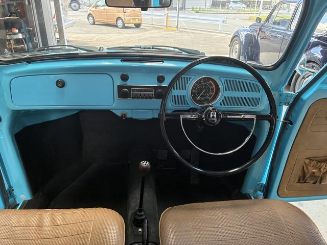 ビートル 12V 右ハンドル・ディーラー車・フロントディスクブレーキ・オーバーホール済1600ccエンジン・ノーマル車高(23枚目)