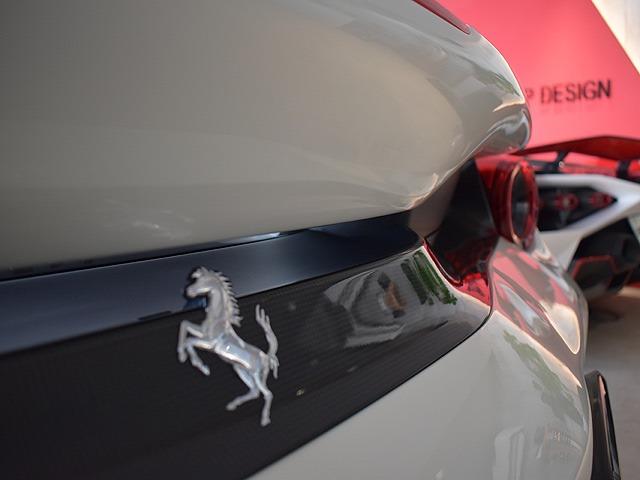 ４８８ピスタ ベースグレード　Ｆ１　ＤＣＴ　ディーラー車両・ツートンレーシングストライプ・フロントサスペンションリフト・ビアンコイタリア・走行２９００ＫＭ・フロント廻りプロテクションフィルム（17枚目）