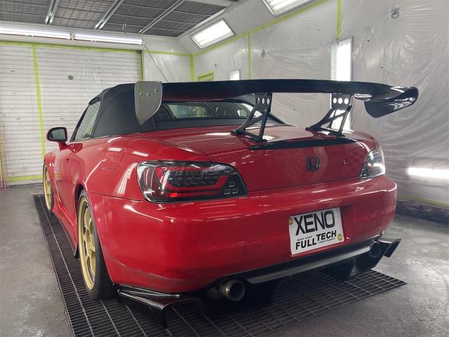 Ｓ２０００ タイプＶ　社外ヘッドライト　社外Ｆバンパー　サイドステップ　ＧＴウイング　モデューロマフラー　カーボンボンネット　社外ＨＤＤナビフルセグＴＶ　ＡＤＶＡＮ１８アルミ（12枚目）