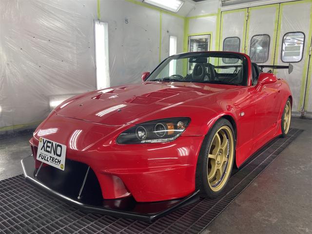 Ｓ２０００ タイプＶ　社外ヘッドライト　社外Ｆバンパー　サイドステップ　ＧＴウイング　モデューロマフラー　カーボンボンネット　社外ＨＤＤナビフルセグＴＶ　ＡＤＶＡＮ１８アルミ（30枚目）