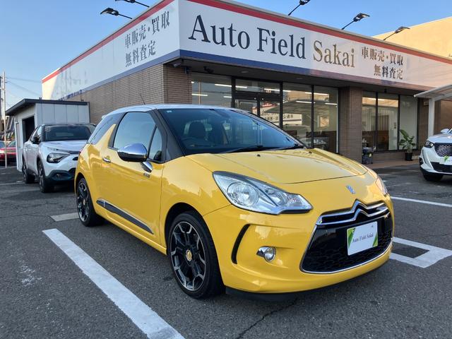 ＤＳ３ スポーツシック　６速マニュアル　ＥＴＣ　ドラレコ　クルーズコントロール　クリアランスソナー　イエローシフトノブ　イエローシート（3枚目）