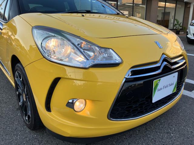ＤＳ３ スポーツシック　６速マニュアル　ＥＴＣ　ドラレコ　クルーズコントロール　クリアランスソナー　イエローシフトノブ　イエローシート（4枚目）