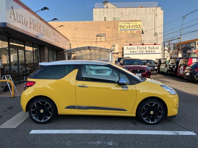 ＤＳ３ スポーツシック　６速マニュアル　ＥＴＣ　ドラレコ　クルーズコントロール　クリアランスソナー　イエローシフトノブ　イエローシート（7枚目）