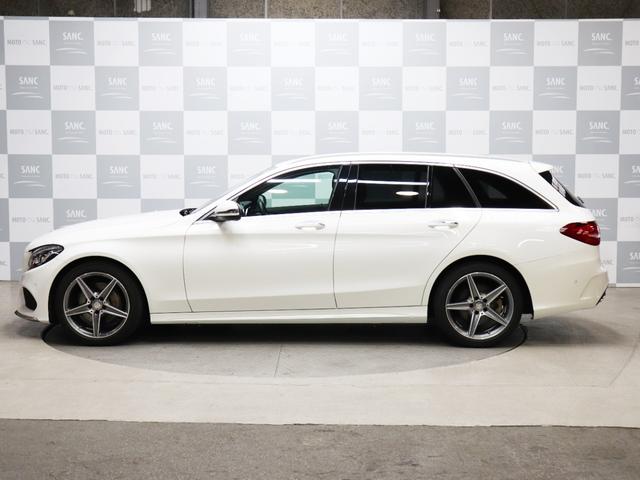 C200 ステーションワゴン スポーツ 1オーナー禁煙 エアサス AMG18AW 大型ブレーキ 黒革 アダプティブクルーズコントロール 衝突被害軽減ブレーキ ステアリングアシスト レザーダッシュボード(6枚目)