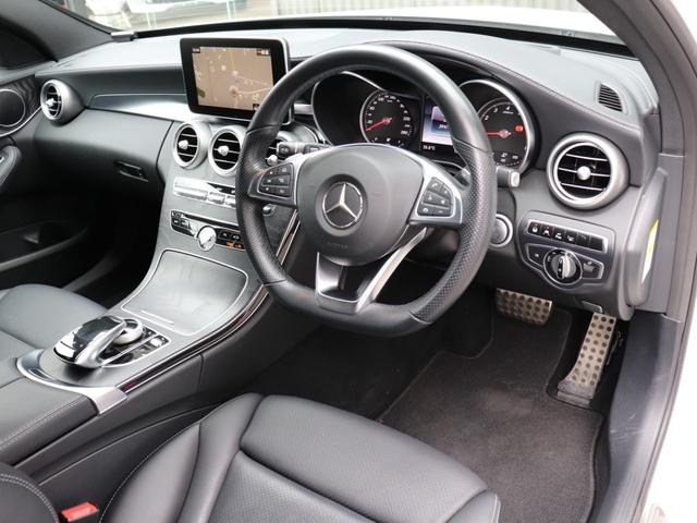 C200 ステーションワゴン スポーツ 1オーナー禁煙 エアサス AMG18AW 大型ブレーキ 黒革 アダプティブクルーズコントロール 衝突被害軽減ブレーキ ステアリングアシスト レザーダッシュボード(15枚目)