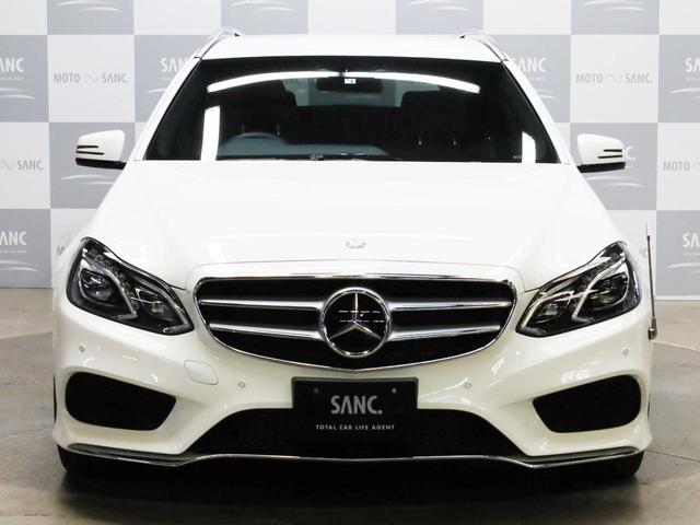 E250 ステーションワゴン アバンギャルド 1オーナー禁煙 ディーラー記録簿 純正ナビ フルセグTV Bカメラ ステアリングアシスト付きアダプティブクルーズコントロール AMG18AW AMG18インチホイール 大型ブレーキ 電動リアゲート(4枚目)