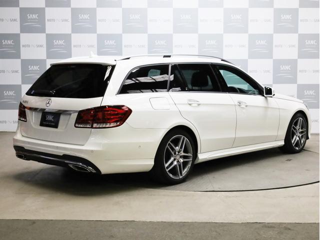 E250 ステーションワゴン アバンギャルド 1オーナー禁煙 ディーラー記録簿 純正ナビ フルセグTV Bカメラ ステアリングアシスト付きアダプティブクルーズコントロール AMG18AW AMG18インチホイール 大型ブレーキ 電動リアゲート(8枚目)