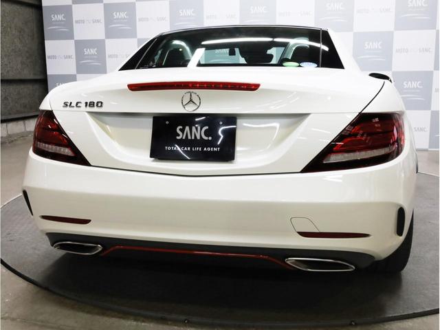 SLC180 スポーツ レッドアートエディション 禁煙ワンオーナー ディーラー記録簿 期間限定受注車 アダプティブクルコン 衝突被害軽減ブレーキ レーンキープ 専用革シート エアスカーフ 専用エアロ 専用18AW 純正ナビTV バックカメラ(72枚目)