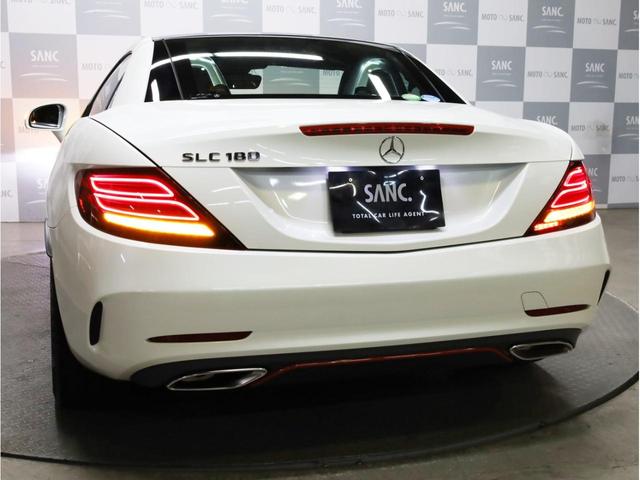SLC180 スポーツ レッドアートエディション 禁煙ワンオーナー ディーラー記録簿 期間限定受注車 アダプティブクルコン 衝突被害軽減ブレーキ レーンキープ 専用革シート エアスカーフ 専用エアロ 専用18AW 純正ナビTV バックカメラ(77枚目)