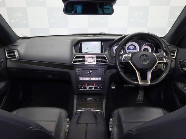 Ｅクラス Ｅ２５０クーペ　禁煙　黒革　ＡＭＧスポーツＰＫＧ　レーダーセーフティ　ＬＥＤライト　ハイビームアシスト　ダイナミックハンドリングパッケージ　純正ＨＤＤナビ　ＤＶＤ再生　フルセグＴＶ　３６０度カメラ　パークアシスト（3枚目）