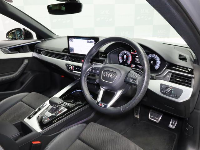 Ａ４ ３５ＴＦＳＩ　Ｓライン　禁煙　Ｓ４用１９インチＡＷ　ブラックＡｕｄｉｒｉｎｇｓ＆ブラックスタイリングＰＫＧ　マトリクスＬＥＤライト　パークアシスト　全周囲カメラ　アダプティブクルコン　レーンアシスト　サイドアシスト　純正ナビ（17枚目）