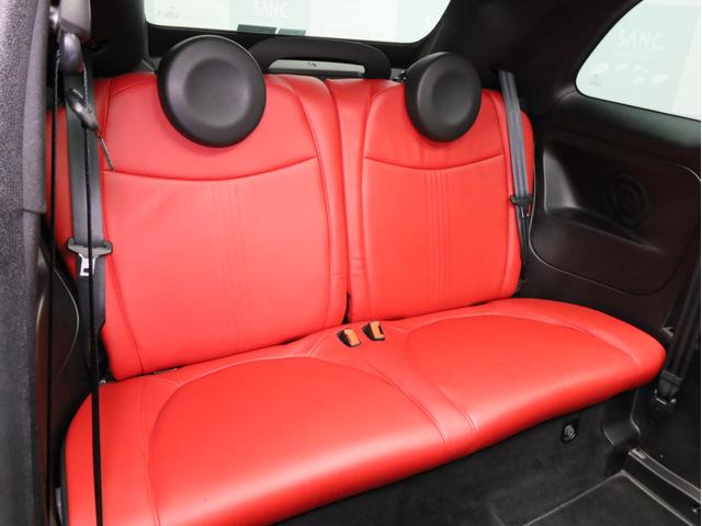 アバルト595C ツーリズモ 禁煙 赤革シート 2トーンボディカラー ブラックソフトトップ 17インチAW ケンウッド製ナビTV リアコーナーセンサー スポーツモード ルーフエンドスポイラー スポーツサス レッドキャリパー(54枚目)