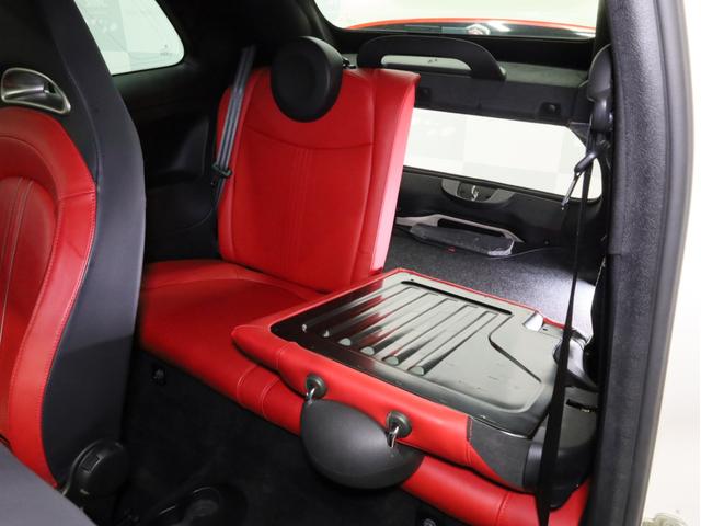 アバルト595C ツーリズモ 禁煙 赤革シート 2トーンボディカラー ブラックソフトトップ 17インチAW ケンウッド製ナビTV リアコーナーセンサー スポーツモード ルーフエンドスポイラー スポーツサス レッドキャリパー(56枚目)